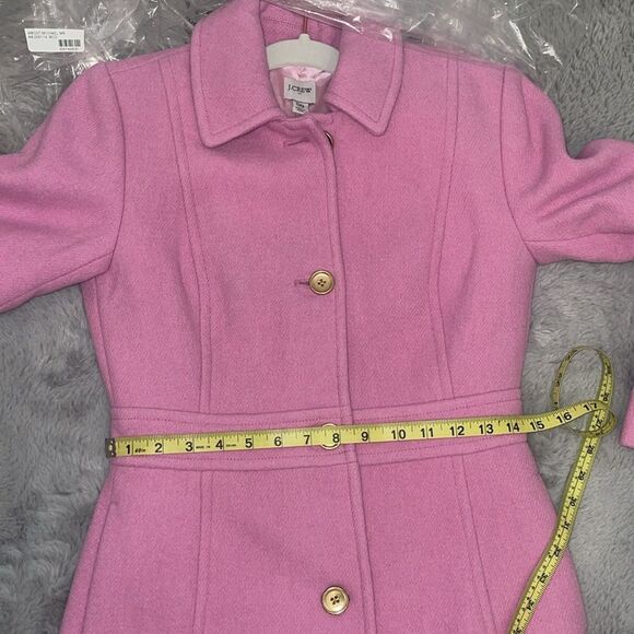 Last One NWT PINK J. CREW Wool-blend lady coat - Picture 6 of 16